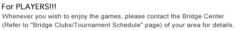for players!!!